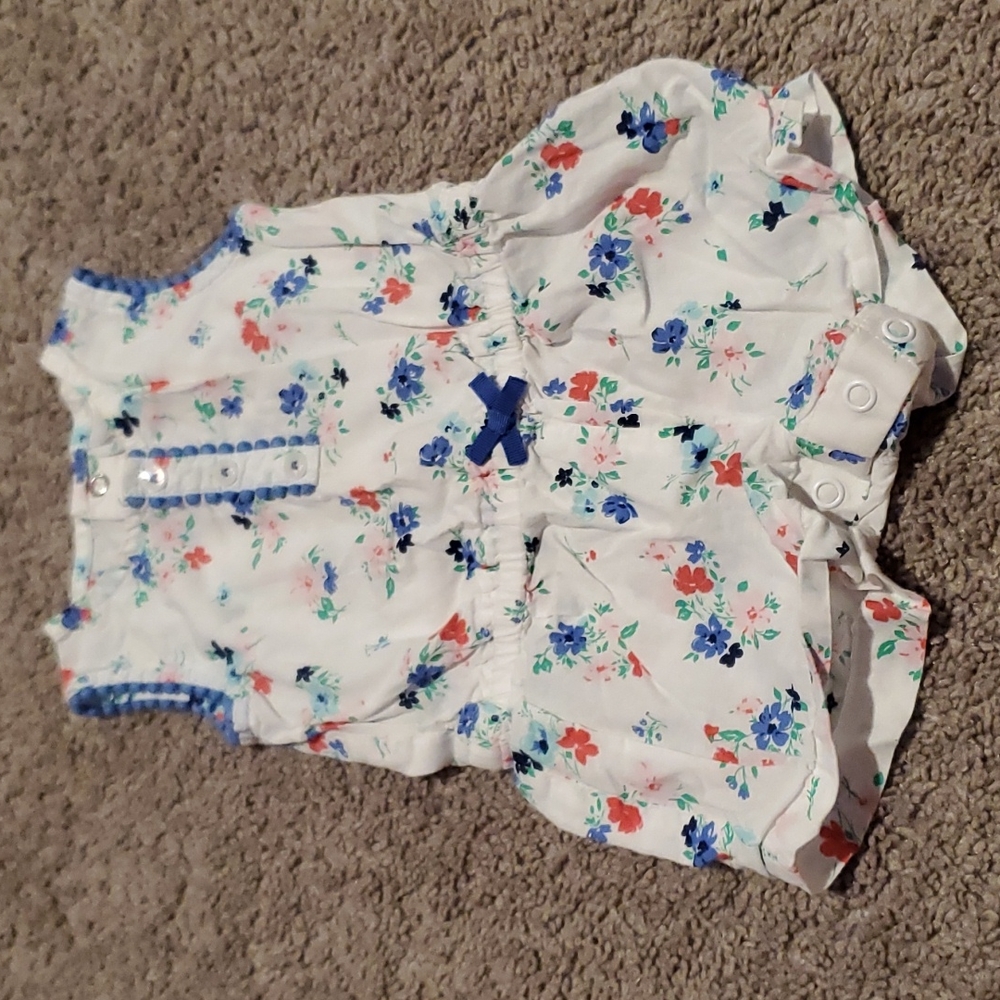 Girls carter's shorts romper